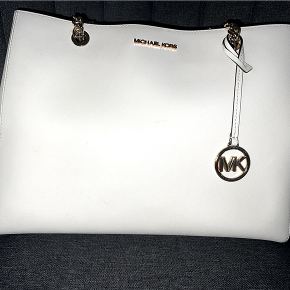 Michael Kors Susannah Purse ivory gold - Picture 1 of 6